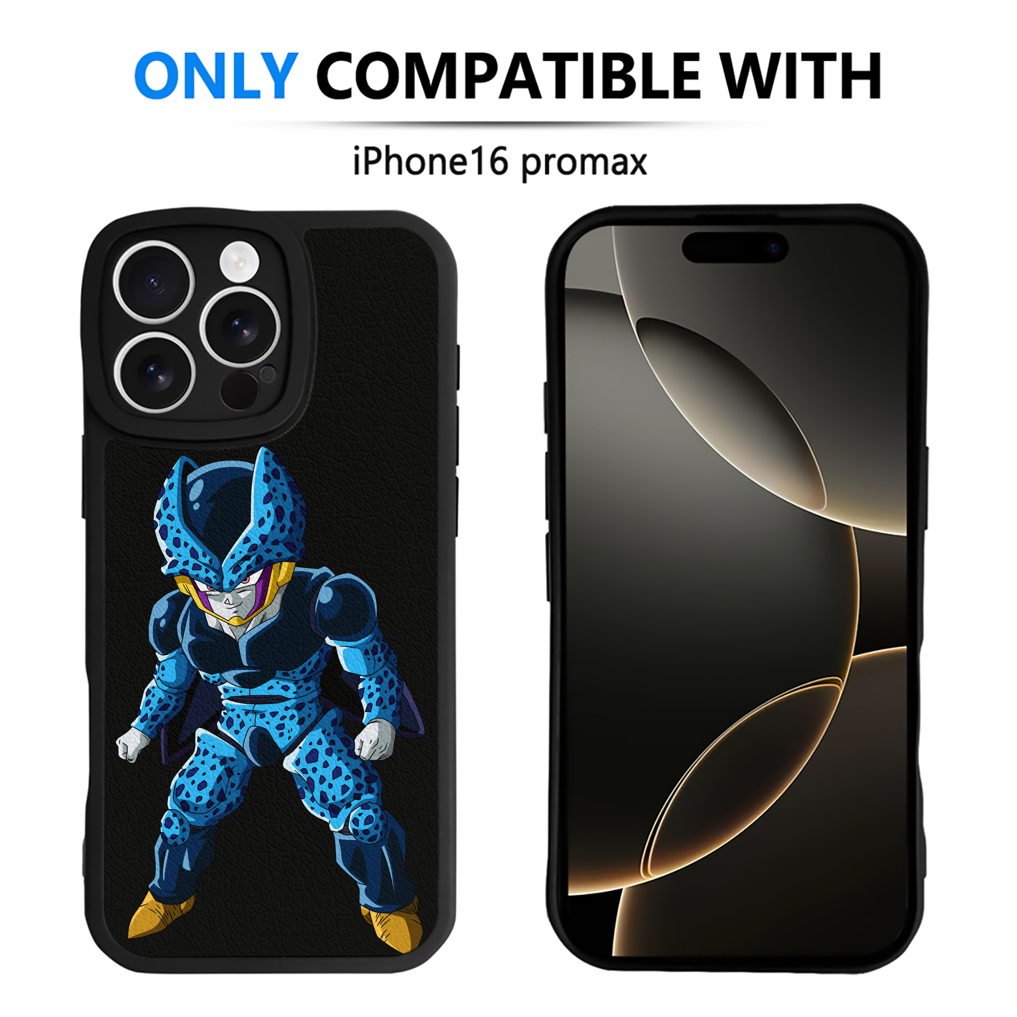 （画像用） ドラゴンボール セル DRAGON BALL Cell 【iPhone 16シリーズ対応】シリコンスマホケース（レザー調） 材質：シリコン